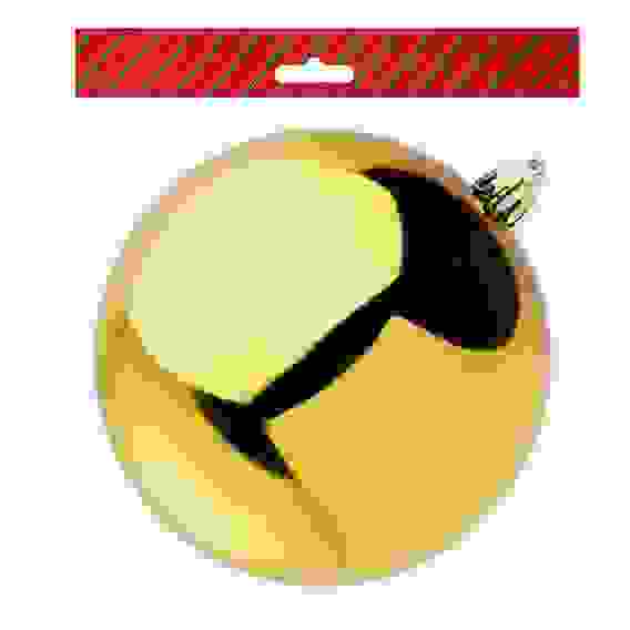 Шар 10см пластик, золото СНОУ БУМ