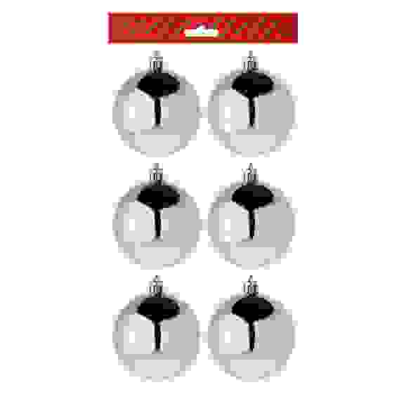 Набор шаров 6шт 7см пластик, шампань СНОУ БУМ