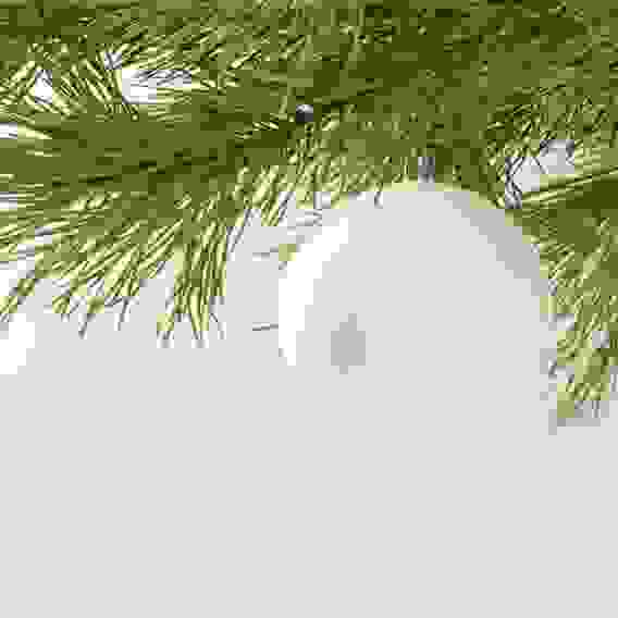 Шар 10см пластик, белый СНОУ БУМ