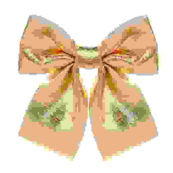 Набор бантов, 2 шт, 12x14 см, цвет золотой СНОУ БУМ