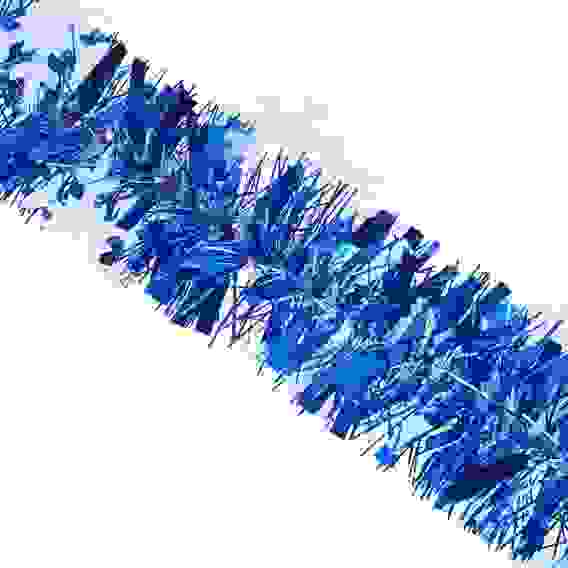 Мишура крупная, с декором, белые снежинки, ПВХ, 9*200см, 2 цвета(серебро, синий) СНОУ БУМ