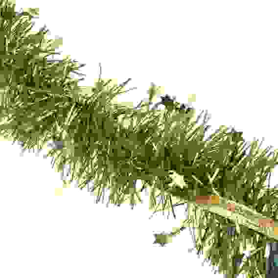 Мишура с декоративной лентой, 9х200 см, ПВХ, золото с зеленым СНОУ БУМ