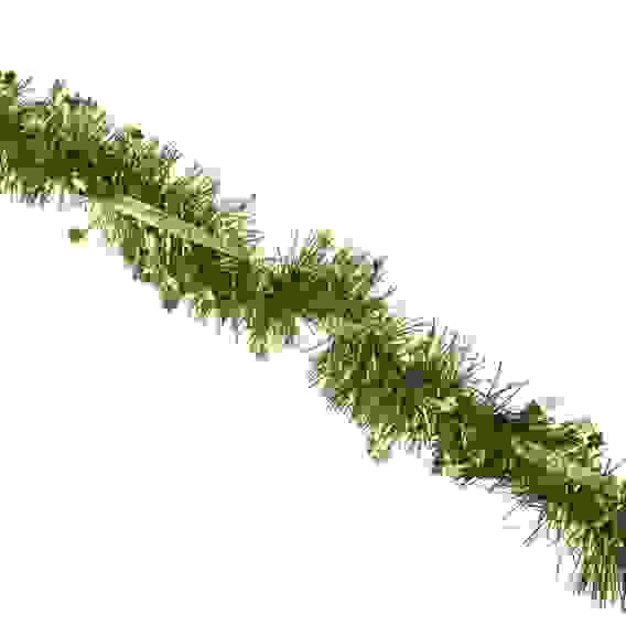 Мишура с декоративной лентой, 9х200 см, ПВХ, золото с зеленым СНОУ БУМ