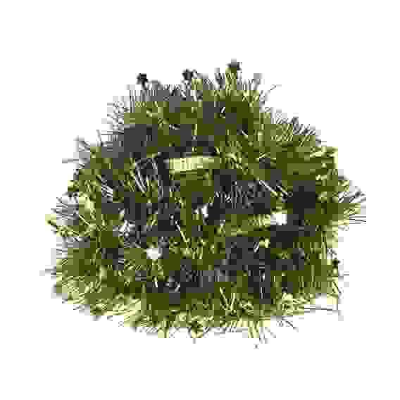 Мишура с декоративной лентой, 9х200 см, ПВХ, золото с зеленым СНОУ БУМ