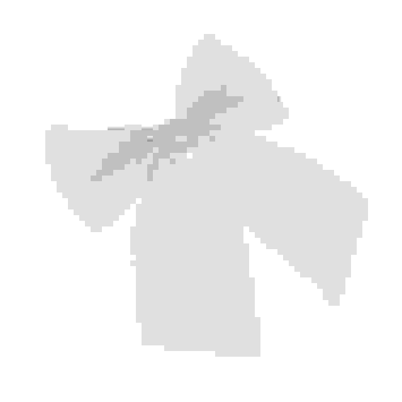 Набор бантов, 2 шт, 12x14 см, цвет серебро с переливом СНОУ БУМ