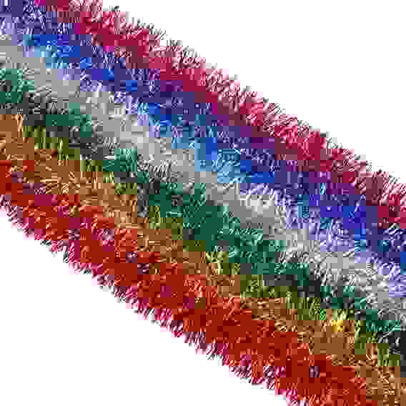 Мишура, ПВХ, 5x200см, 6 цветов СНОУ БУМ