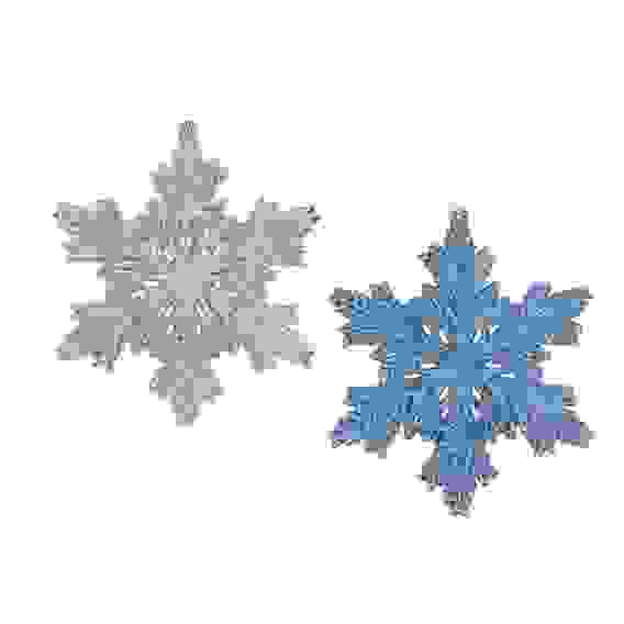 Набор елочных украшений, 2 шт, Снежинки, 13 см СНОУ БУМ