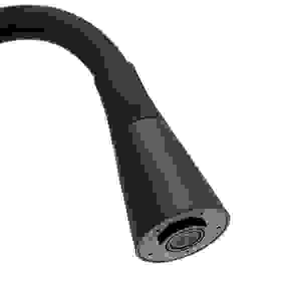 Излив смесителя для кухни, силиконовый, 2 режима, черный