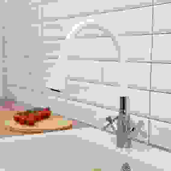 Излив смесителя для кухни, силиконовый, 2 режима, белый