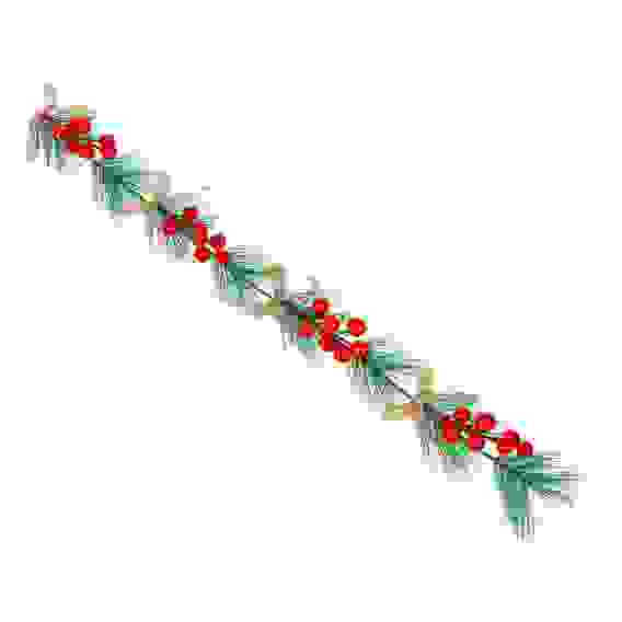 Хвойная гирлянда с ягодами и бантами, 65см, пластик, полиэстер СНОУ БУМ