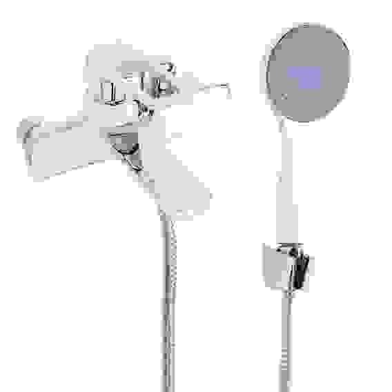 Смеситель для ванны с душем, короткий излив, керам. картридж 35мм, хром, цинк, SK07-M137 СоюзКран