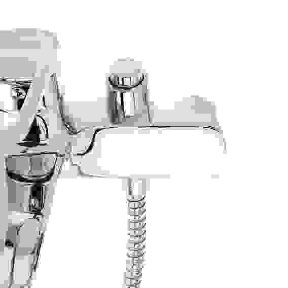 Смеситель для ванны с душем, короткий излив, керам. картридж 35мм, хром, цинк, SK07-M137 СоюзКран