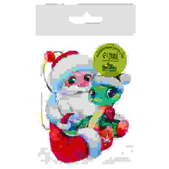 Подвеска новогодняя деревянная \&quot;Дед Мороз и змейка\&quot; 10347075