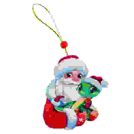 Подвеска новогодняя деревянная \&quot;Дед Мороз и змейка\&quot; 10347075