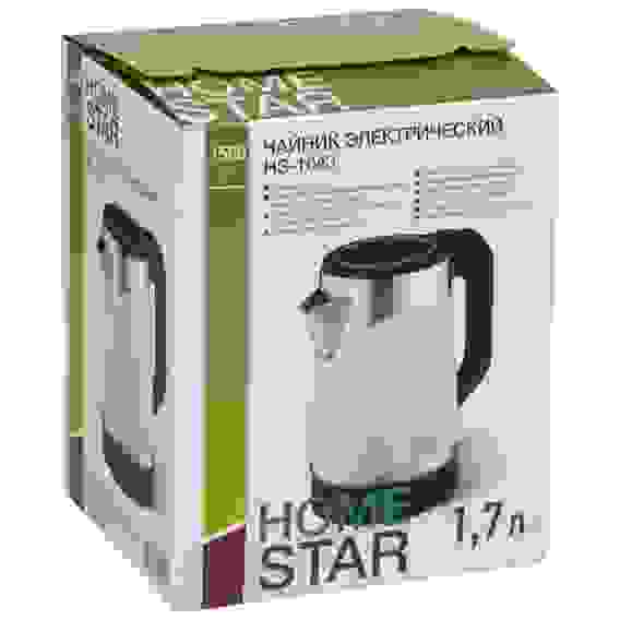 Чайник HomeStar HS-1043 (1,7 л) белый, двойной корпус
