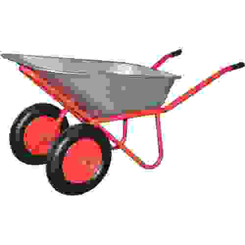 Тачка строительная двухколесная 250кг 100л WB251D TSUNAMI (с пневматическими колесами 3.25-8)