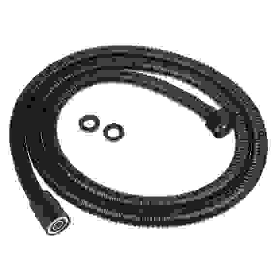 Шланг для душа, 150см, 1/2&quot;(Имп)-1/2&quot;(Имп), сталь, латунь, EPDM, антитвист, черный RAIN