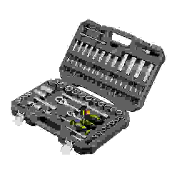 Набор инструментов, 1/2&quot;, 1/4&quot;, CrV, S2, пластиковый кейс, 94 предмета// Denzel