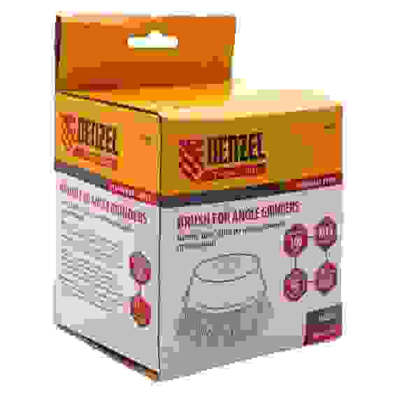 Щетка для УШМ, 100 мм, М14, Чашка, витая нержавеющая проволока 0,3 мм// Denzel