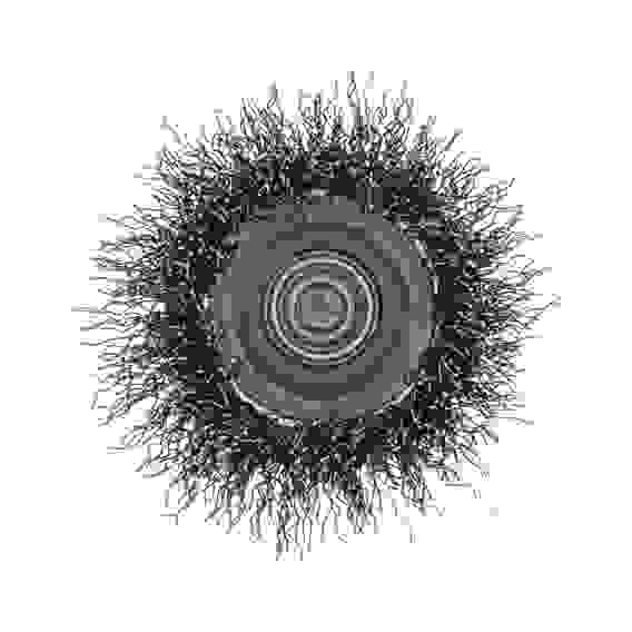 Щетка для дрели, 50 мм, Чашка, со шпилькой, нержавеющая витая проволока// Denzel