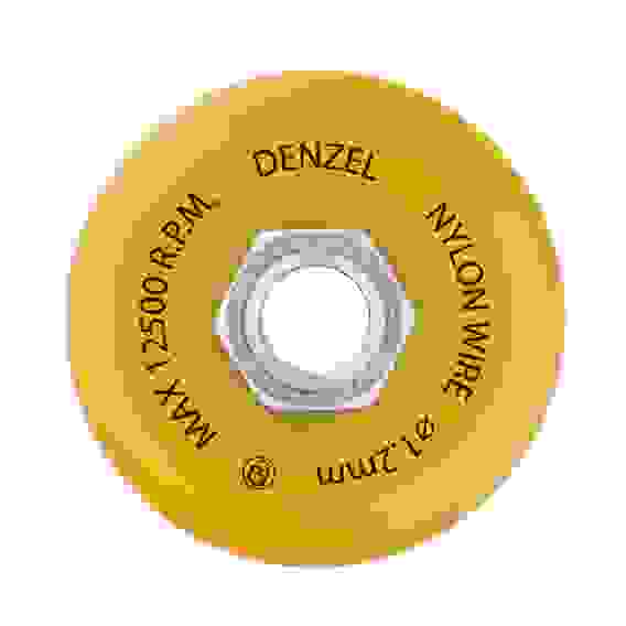 Щетка для УШМ, 75 мм, Чашка, нейлоновая щетина, М14// Denzel