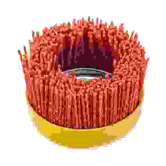 Щетка для УШМ, 75 мм, Чашка, нейлоновая щетина, М14// Denzel