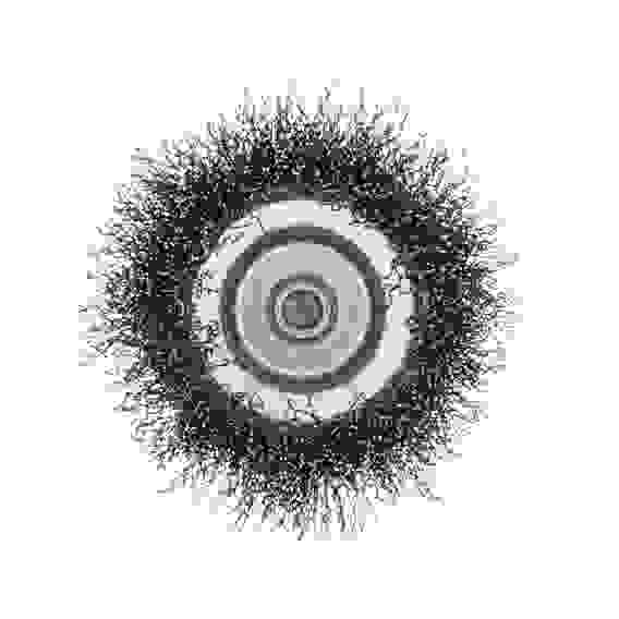 Щетка для дрели, 75 мм, Чашка, со шпилькой, нержавеющая витая проволока// Denzel
