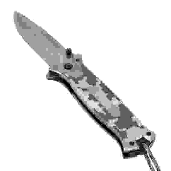 Нож складной, многоцелевой, системы Liner-Lock, с накладкой G10 на прямой рук-ке+стеклобой// Denzel