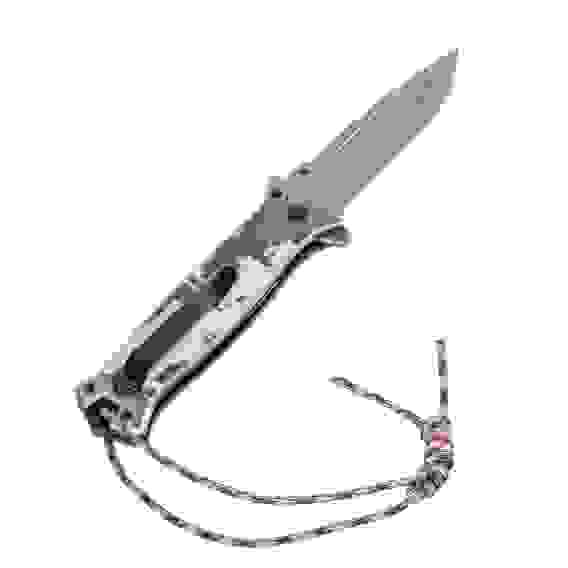 Нож складной, многоцелевой, системы Liner-Lock, с накладкой G10 на прямой рук-ке+стеклобой// Denzel