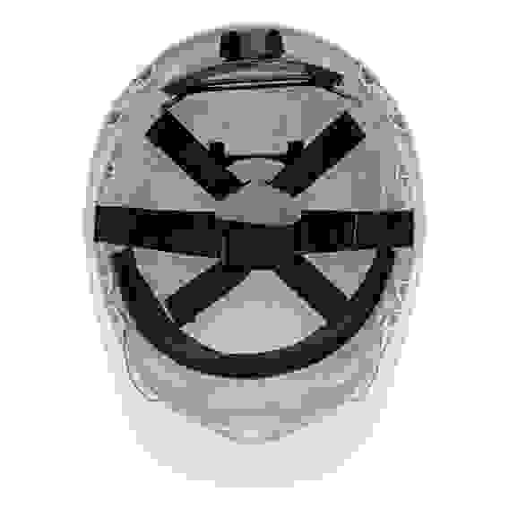 Каска защитная ударопр.«Форвард» (К-05),ABS/PC,комплект со встроен.очк.ОЧК-05 Форвард,белая// Denzel