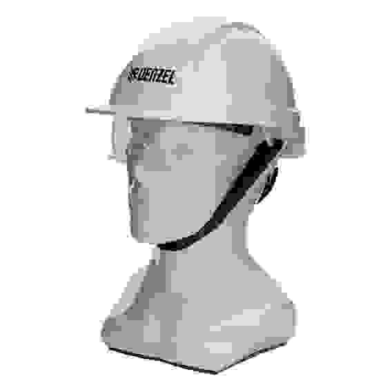 Каска защитная ударопр.«Форвард» (К-05),ABS/PC,комплект со встроен.очк.ОЧК-05 Форвард,белая// Denzel