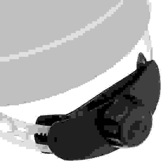 Каска защитная ударопр.«Форвард» (К-05),ABS/PC,комплект со встроен.очк.ОЧК-05 Форвард,белая// Denzel