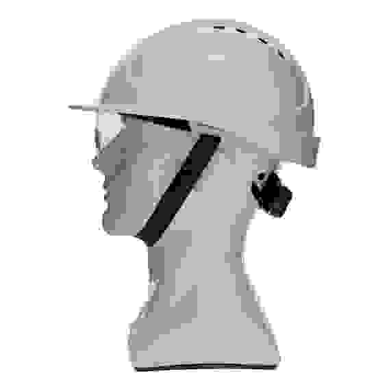 Каска защитная ударопр.«Форвард» (К-05),ABS/PC,комплект со встроен.очк.ОЧК-05 Форвард,белая// Denzel