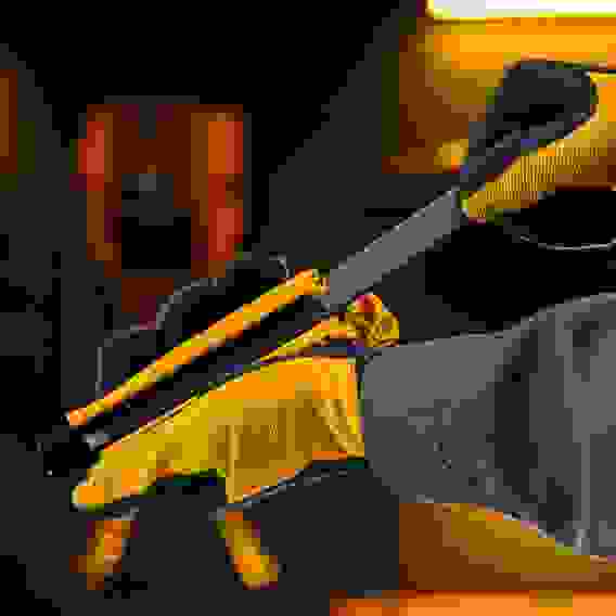 Лезвия, 18 мм, сталь SK5 - 0,6 мм, усиленные, 5 штук// Denzel