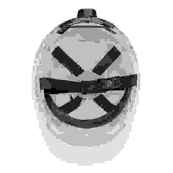 Каска защитная ударопрочная, ABS/PC, плавная регулировка, модель «Форвард» (К-05),белая// Denzel