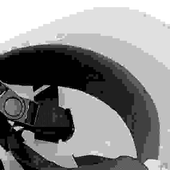 Каска защитная ударопрочная, ABS/PC, плавная регулировка, модель «Форвард» (К-05),белая// Denzel