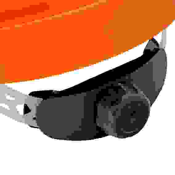 Каска защитная ударопрочная, ABS/PC, плавная регулировка, модель «Форвард» (К-05),оранж.// Denzel