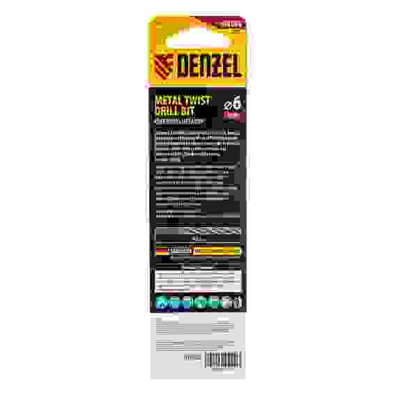 Сверло спиральное по металлу 6 x 93мм, Р6М5, Golden Tip // Denzel