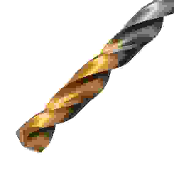 Сверло спиральное по металлу 6 x 93мм, Р6М5, Golden Tip // Denzel