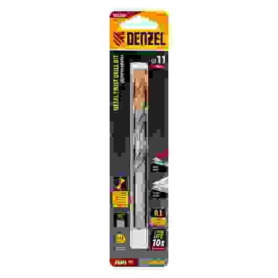 Сверло спиральное по металлу 11 x 142мм, Р6М5, Golden Tip // Denzel