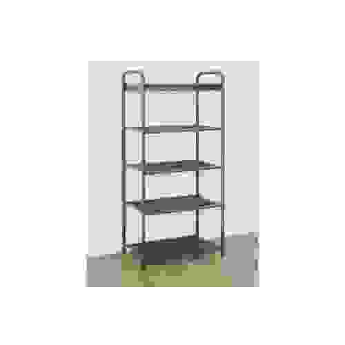 Подставка д/обуви (пвл) Верона15 (5полок) корзинка 45*30*95см (графит) ПДОВ15Гр ЗМИ