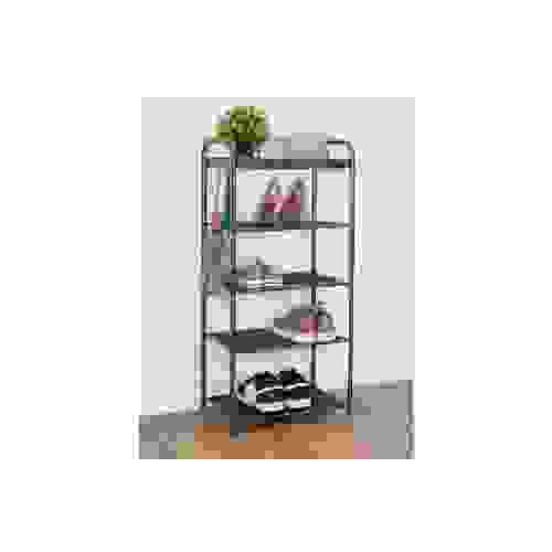 Подставка д/обуви (пвл) Верона15 (5полок) корзинка 45*30*95см (графит) ПДОВ15Гр ЗМИ