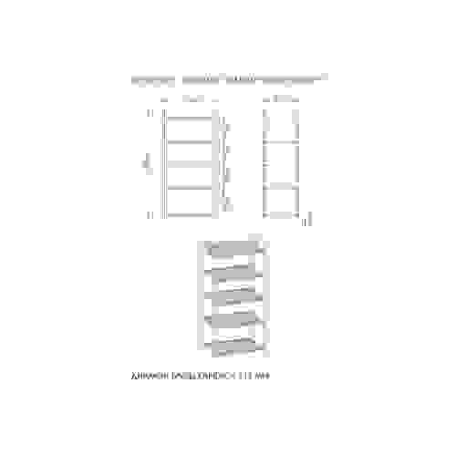 Подставка д/обуви (пвл) Верона15 (5полок) корзинка 45*30*95см (графит) ПДОВ15Гр ЗМИ