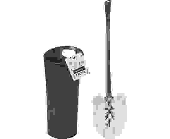 Туалетная щетка-ерш (Комплект WC) высокий Stone, темный камень SC340811026 Spin&amp;Clean