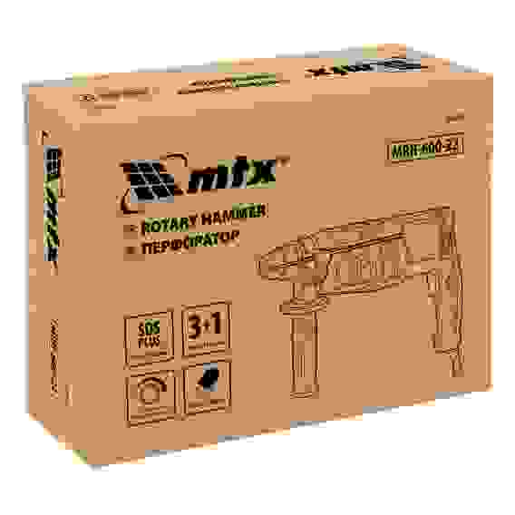 Перфоратор MTX MRH-600-22, SDS-Plus, 600 Вт, 2,2 Дж, 3+1 режима