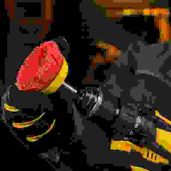 Щетка для дрели, 75 мм, Чашка, со шпилькой, нейлоновая щетина// Denzel