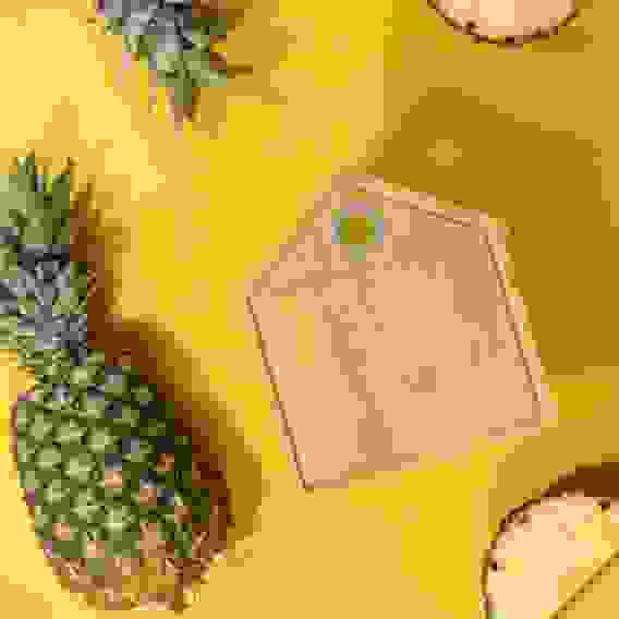 Доска разделочная, бамбук, силикон, 19.6х21х0.9см VETTA