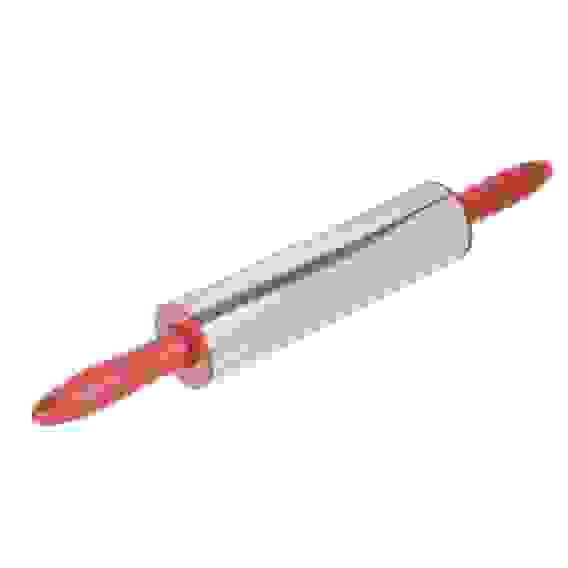 Скалка для теста 38см, нерж.сталь, пластик VETTA