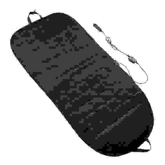 Накидка с подогревом, 12В, регулятор, 95x50 см, провод 130 см, черный ЕРМАК