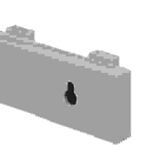 Вешалка настенная для ванной комнаты 390x48мм, 5 крючков, пластик, серый